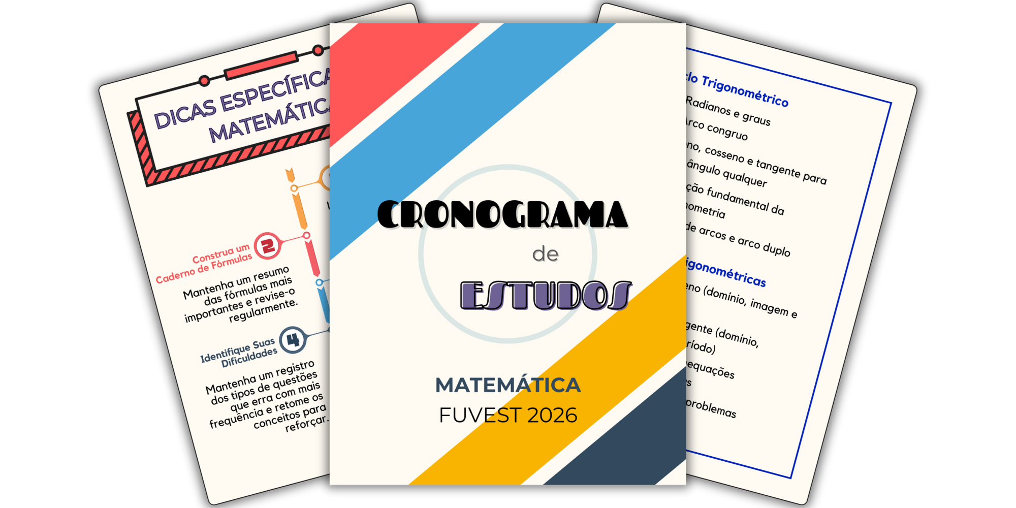 Cronograma Matemática Fuvest 2026